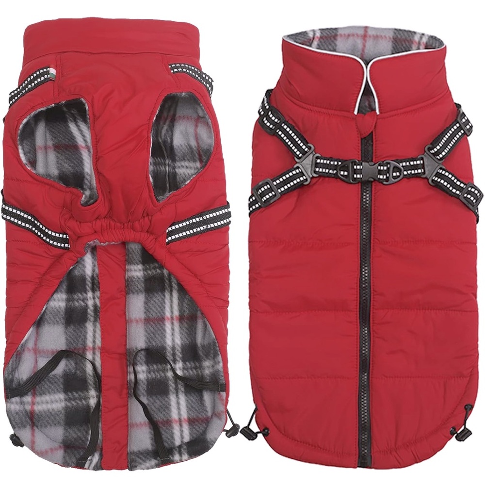 NWOT Winter Warm Coat Geyecete Waterproof Jacket w/Harness Traction Belt, Medium